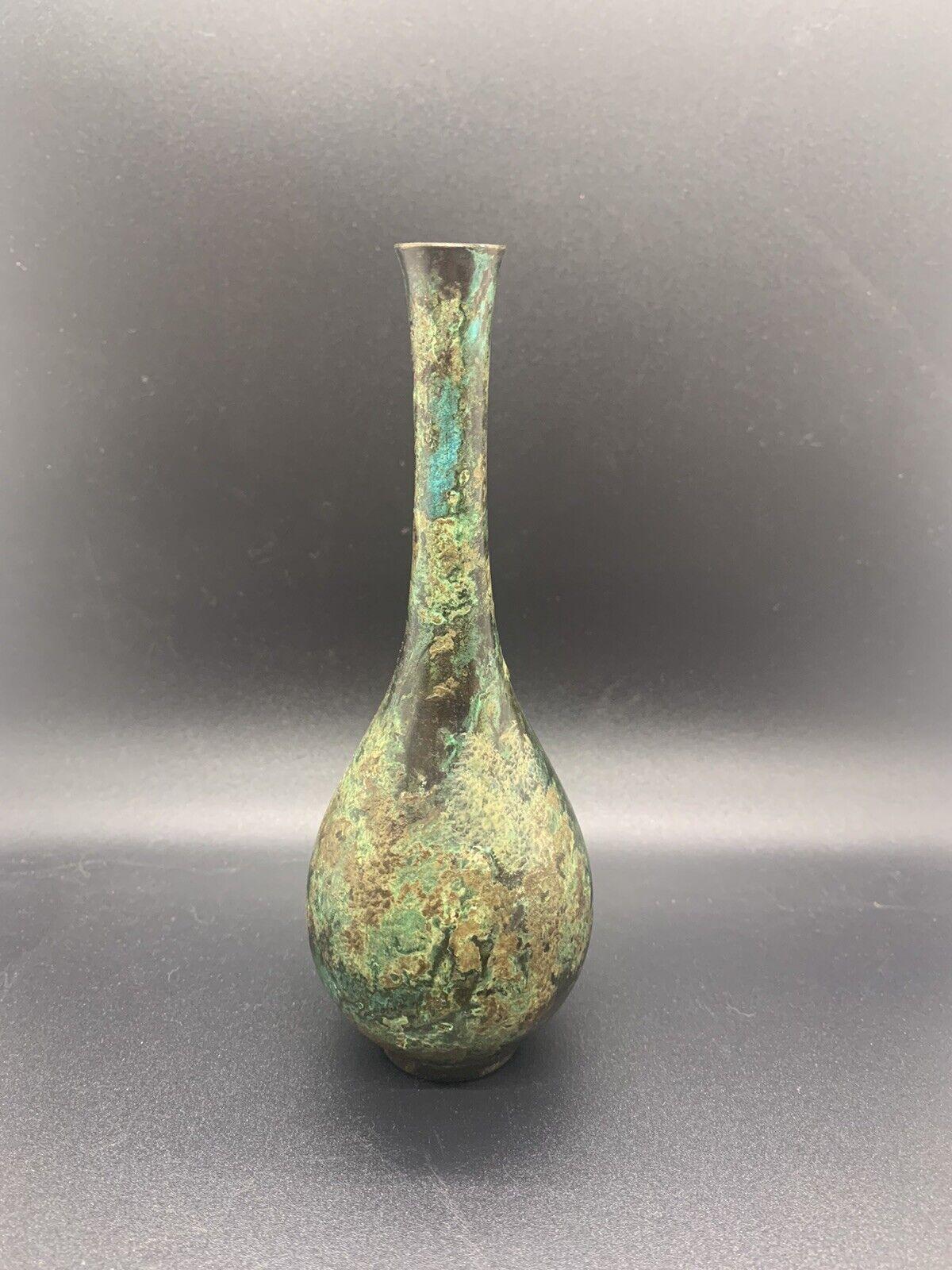 Vintage Patina Bronze Japanese Bud Vase » Tookey Buxton