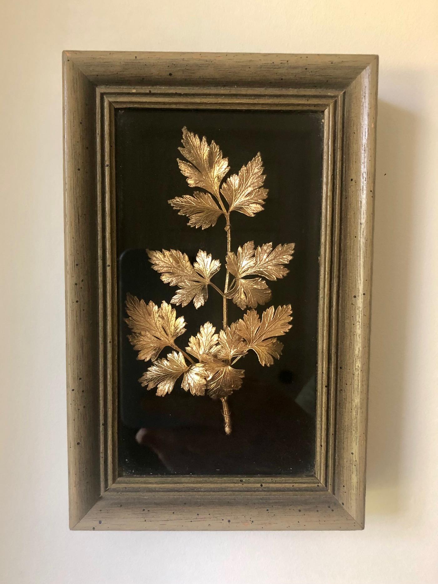 [SOLD] Vintage 24K Gold-Plated Italian Parsley Shadow Box » Tookey Buxton