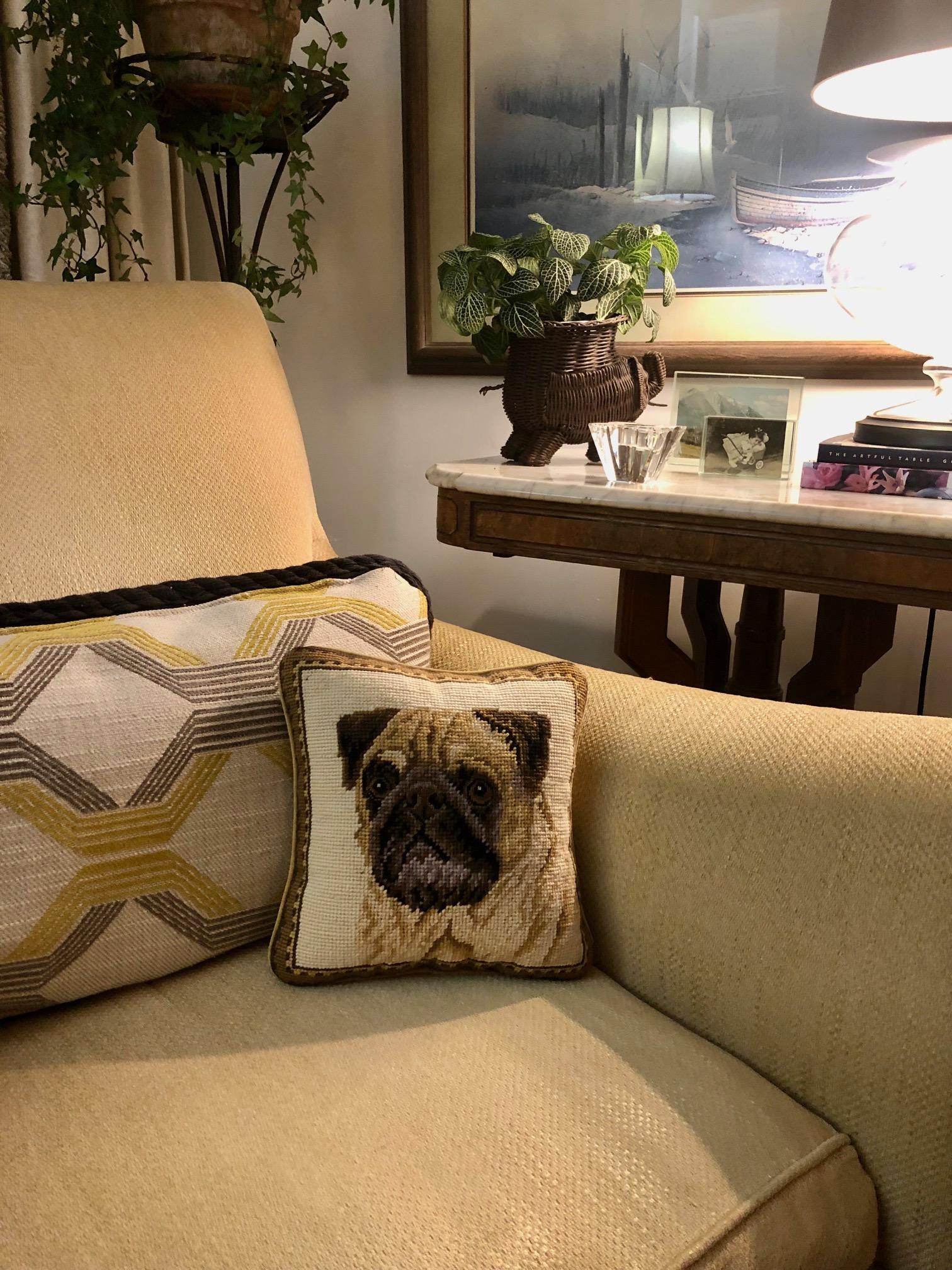 Pug hotsell throw pillow